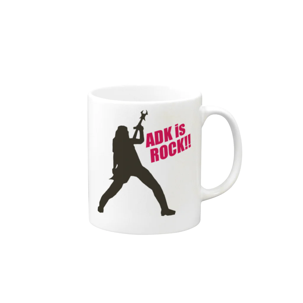 【仮想通貨】ADKグッズ専門店 のADK is ROCK!! Mug :right side of the handle