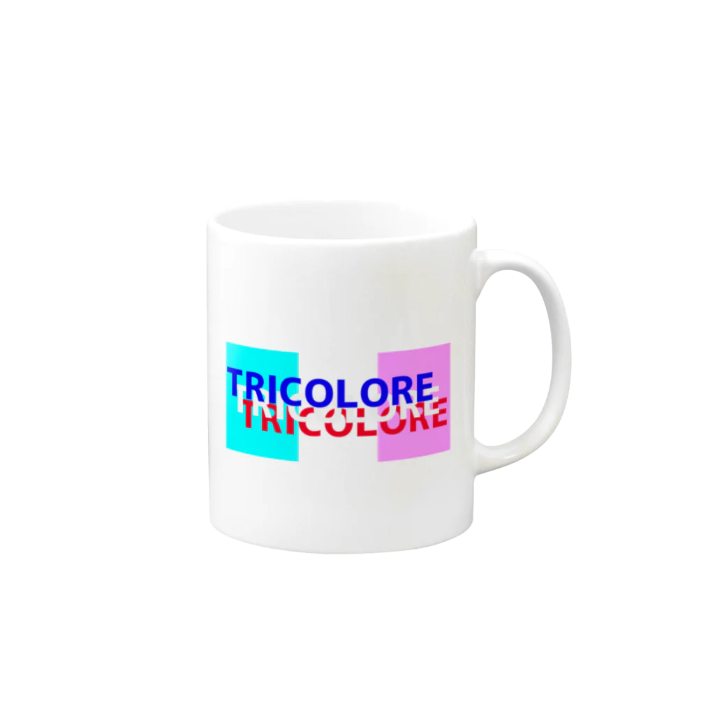 S.S.Tricoloreのトリコロール Mug :right side of the handle