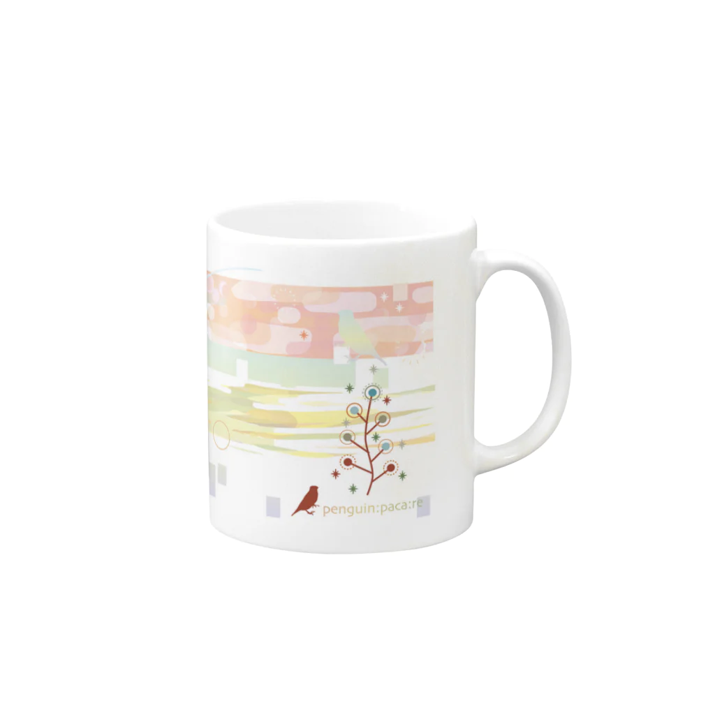 ペンギンパカリの4seasons Mug :right side of the handle