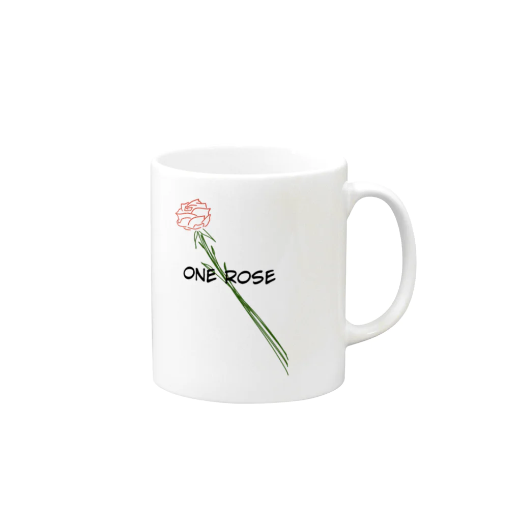 finderのfinder ONE ROSE Mug :right side of the handle