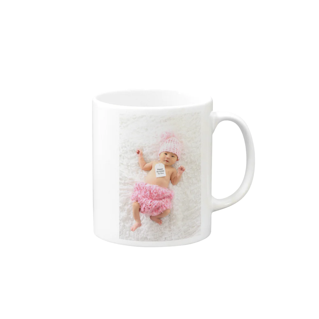 ♡hana*のはなといっしょ Mug :right side of the handle