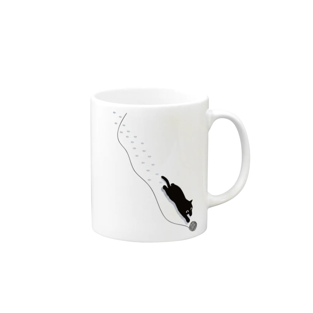 AURA_HYSTERICAのCat_Walking Mug :right side of the handle