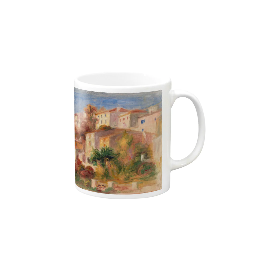 ART_collectionの「カーニュの郵便局の庭からの眺め」ルノワール Mug :right side of the handle