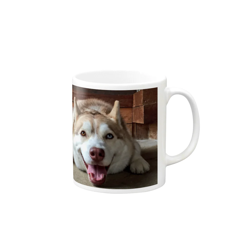 Husky'S Herb Gardenのごきげんミント♫ Mug :right side of the handle