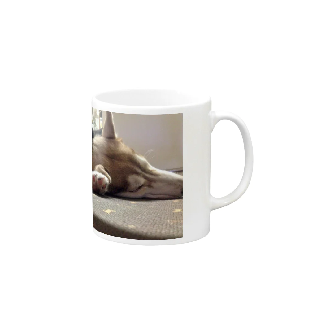 Husky'S Herb Gardenのなかよし Mug :right side of the handle