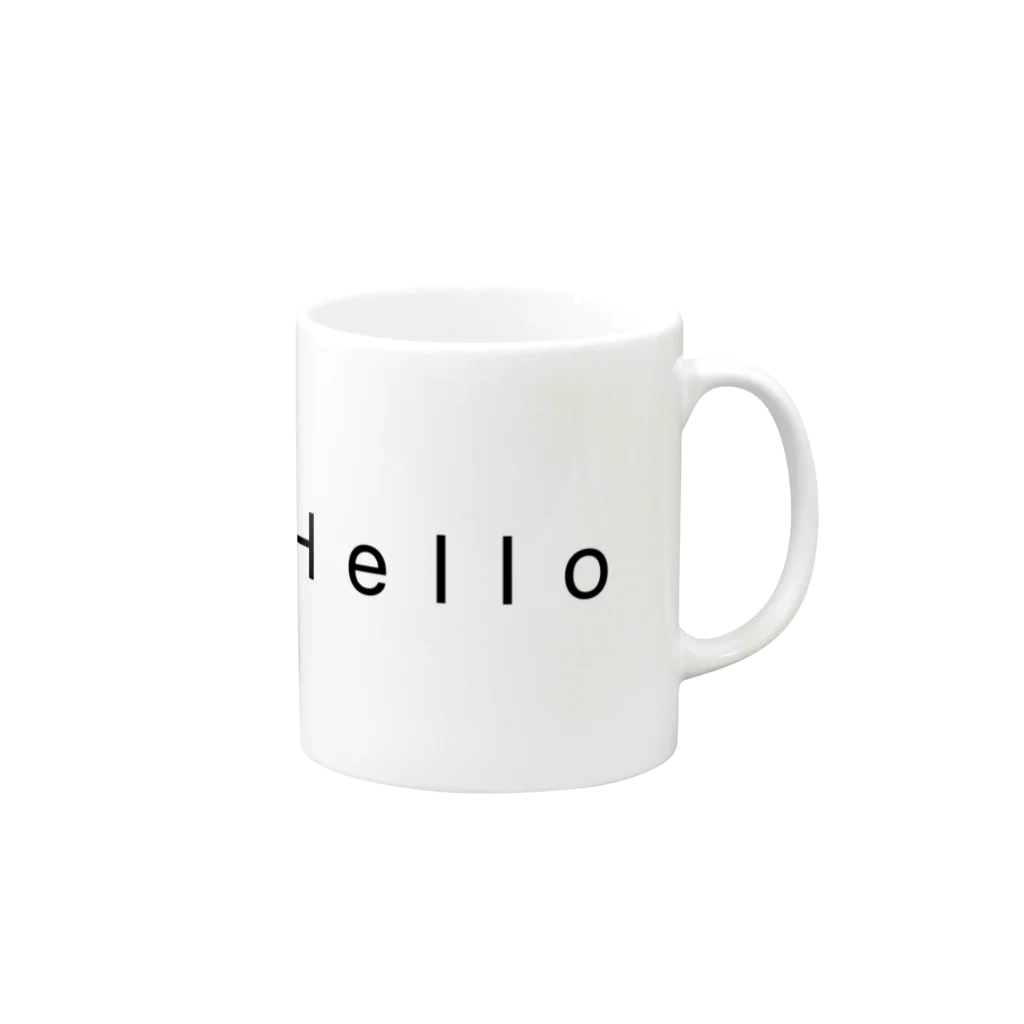 ririのHello Mug :right side of the handle