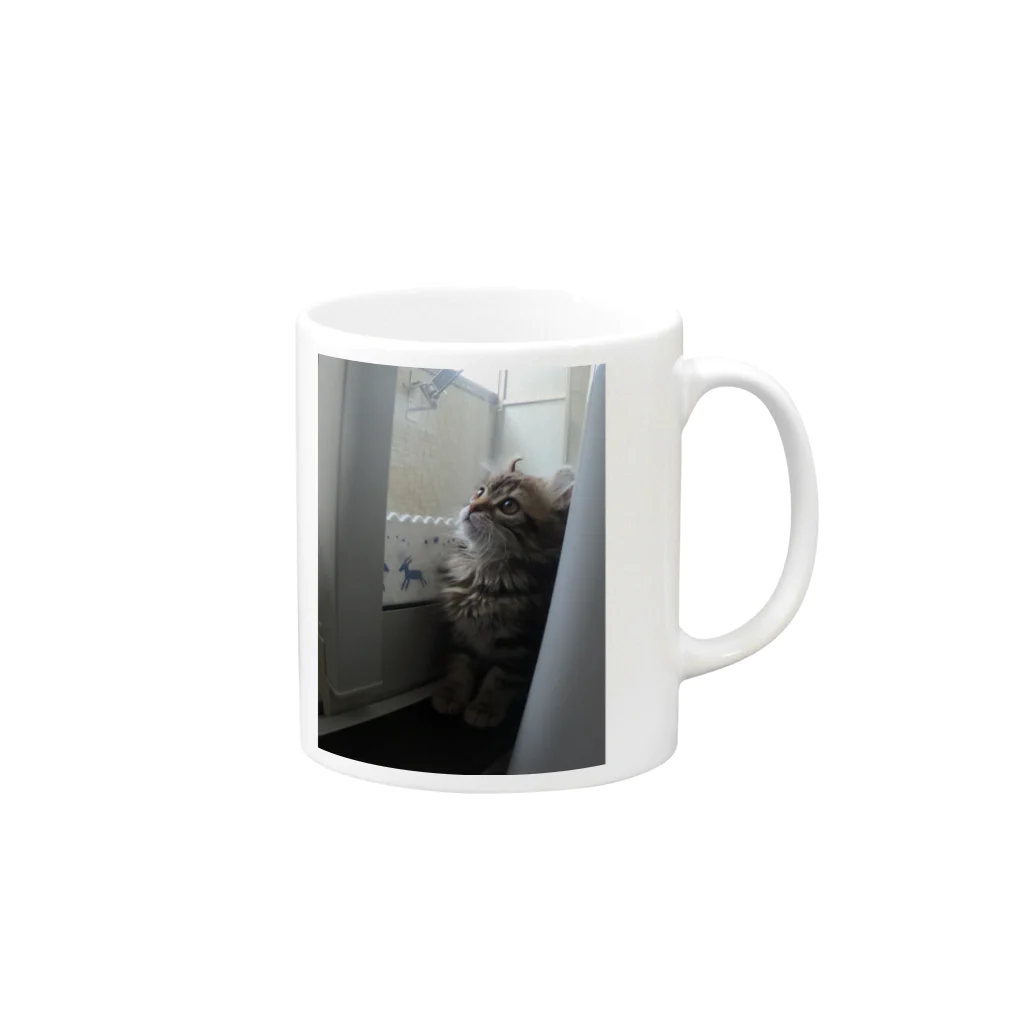 なおきのこねこここ Mug :right side of the handle