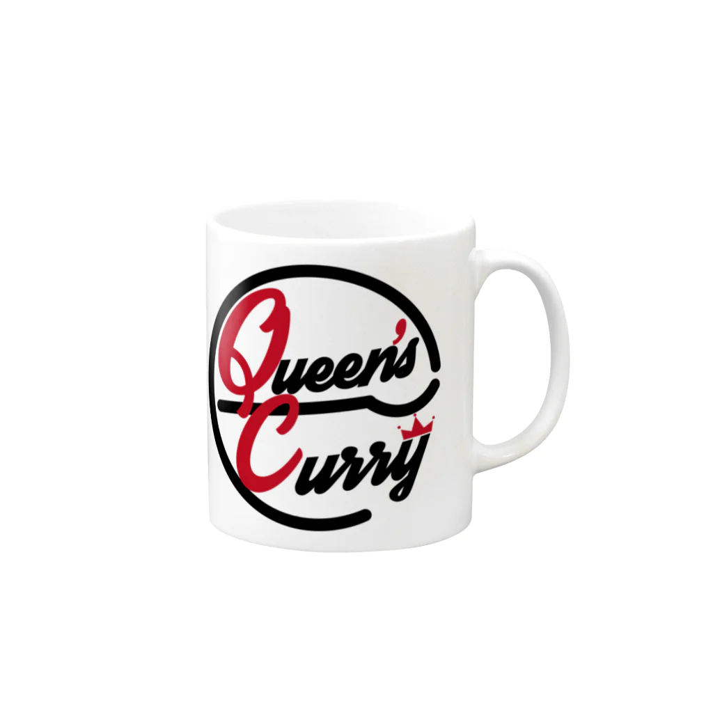 Queen'sCurry　クイーンズカレ－のQueensCurry マグカップの取っ手の右面