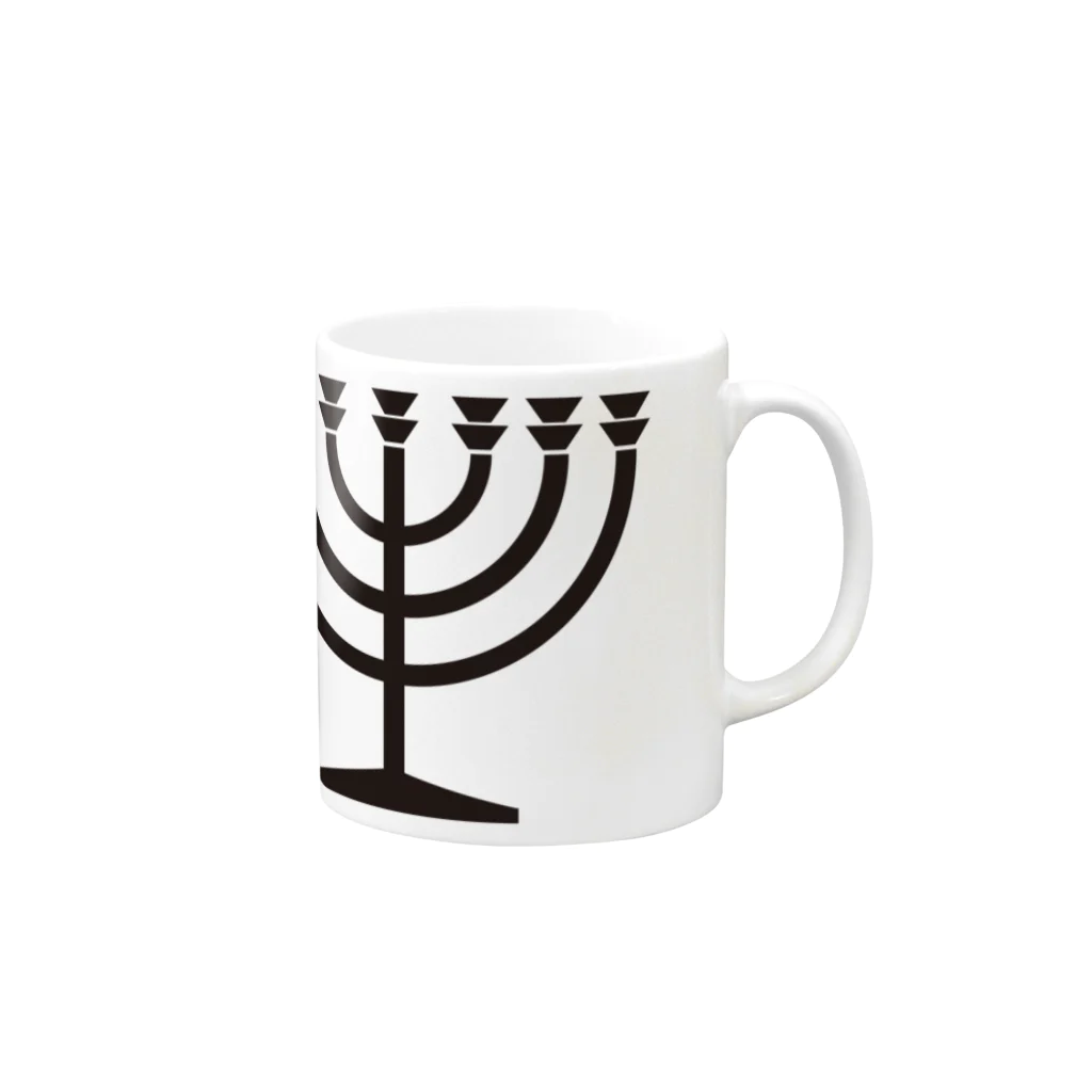 AURA_HYSTERICAのMenorah Mug :right side of the handle