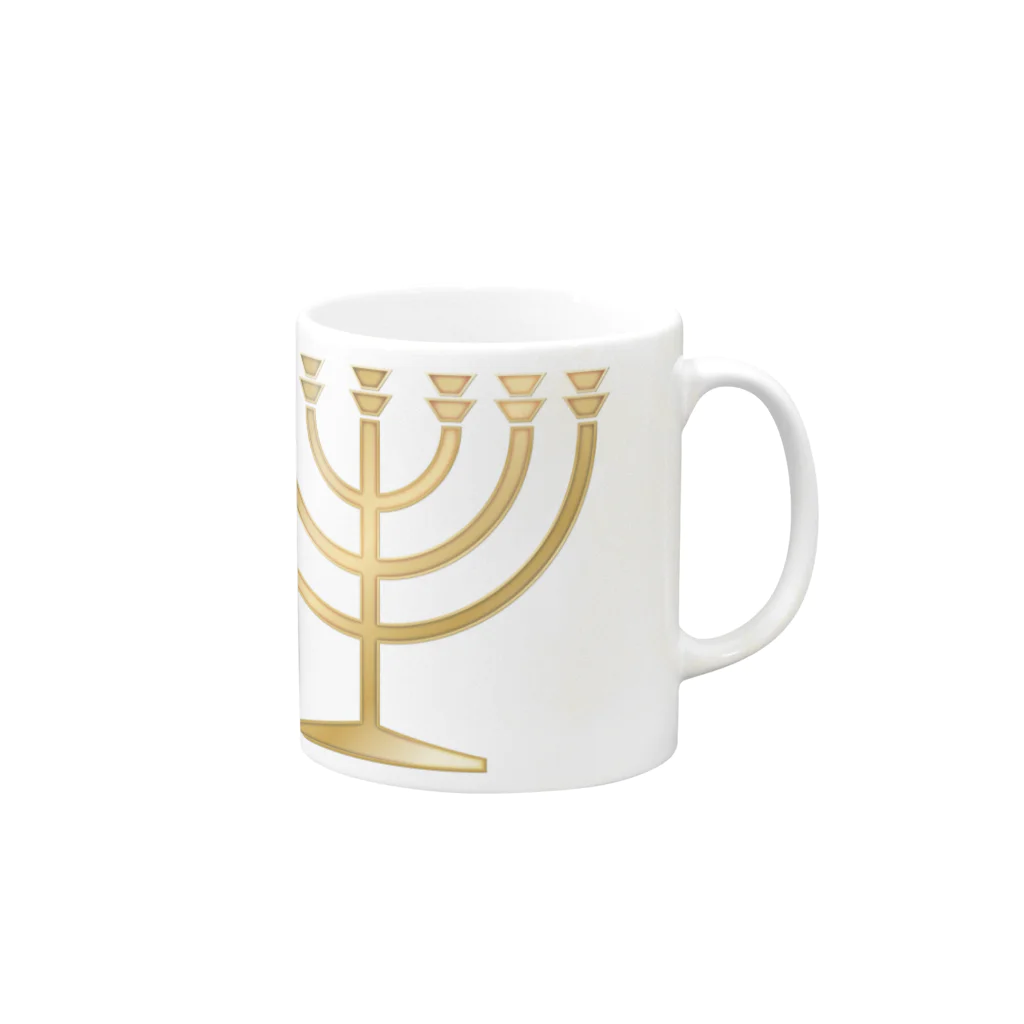 AURA_HYSTERICAのMenorah Mug :right side of the handle