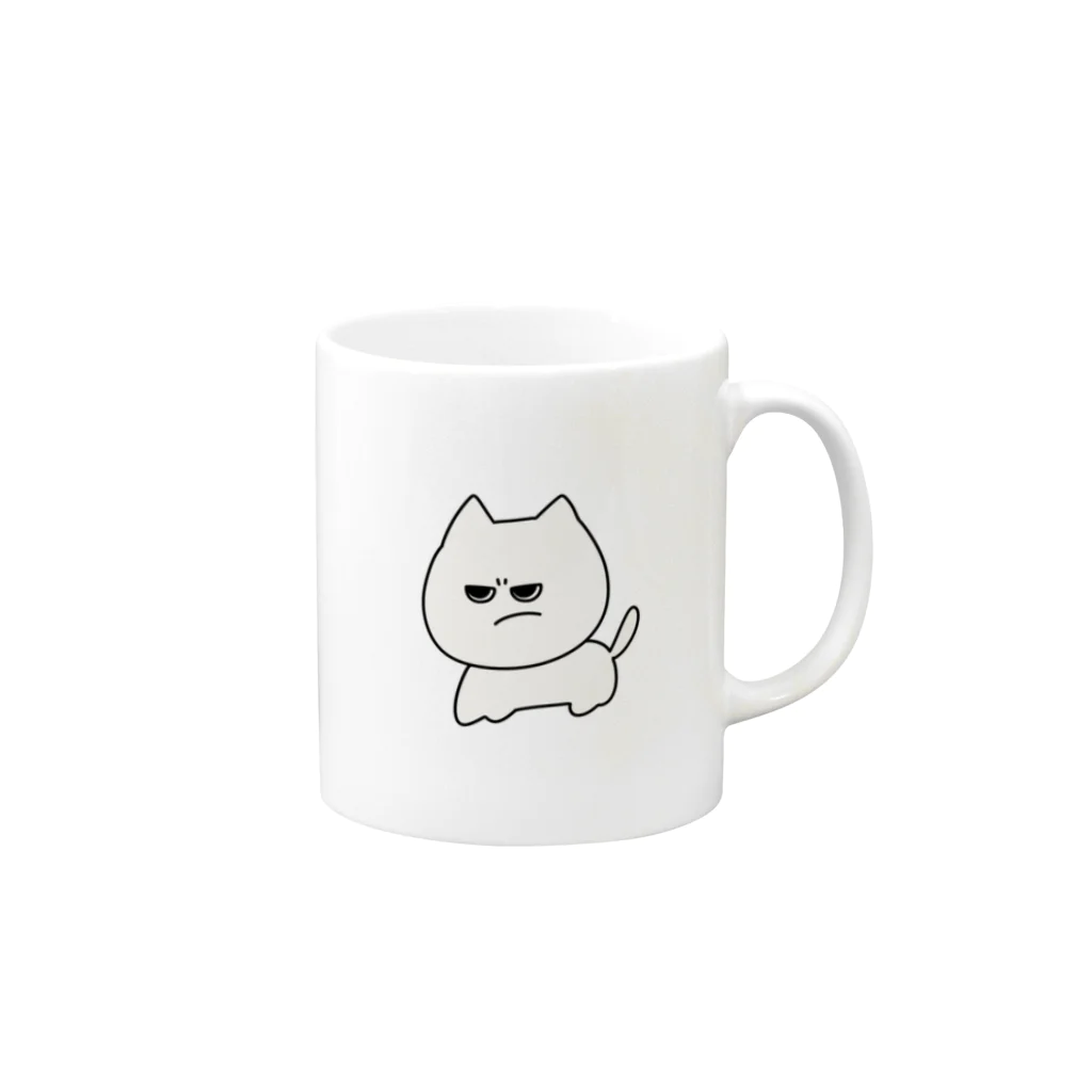 柑橘めたるのきばみちゃんグッズ Mug :right side of the handle