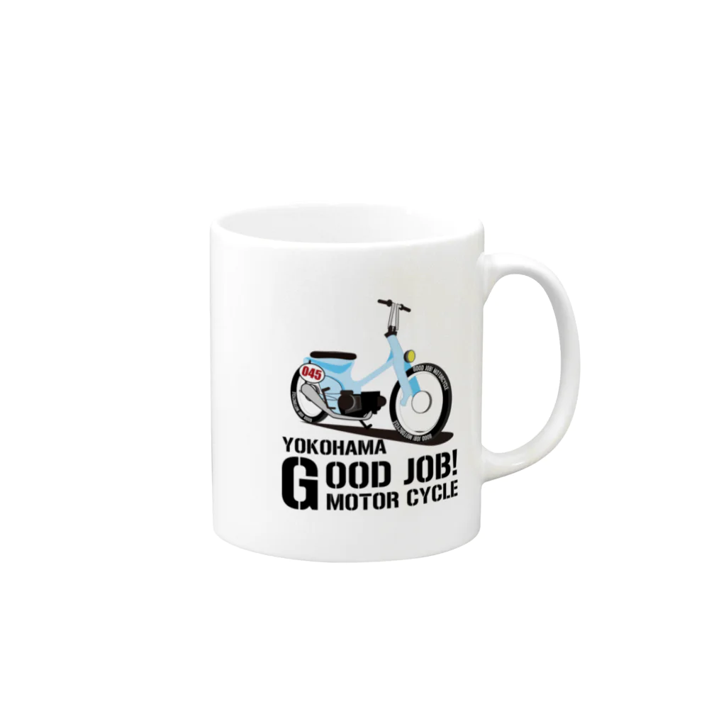 GOODJOB! MOTORCYCLEのカスタム Ａ Mug :right side of the handle