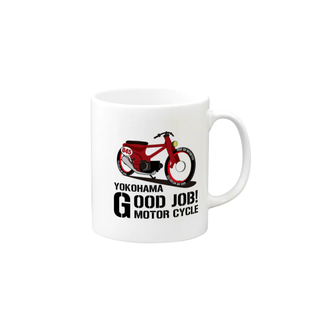 GOODJOB! MOTORCYCLEのカスタム Ｂ Mug :right side of the handle