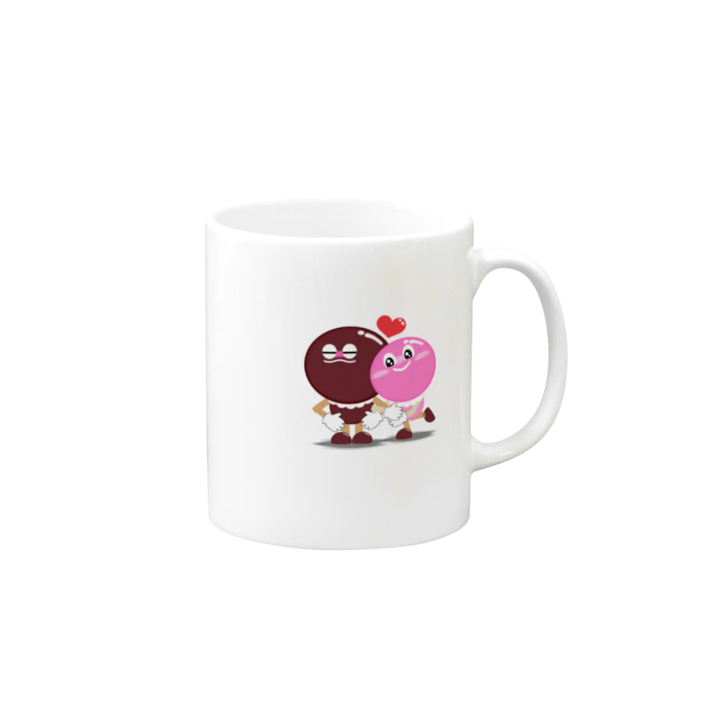 CHOCO teiteioneのラブラブちょこぞう Mug :right side of the handle