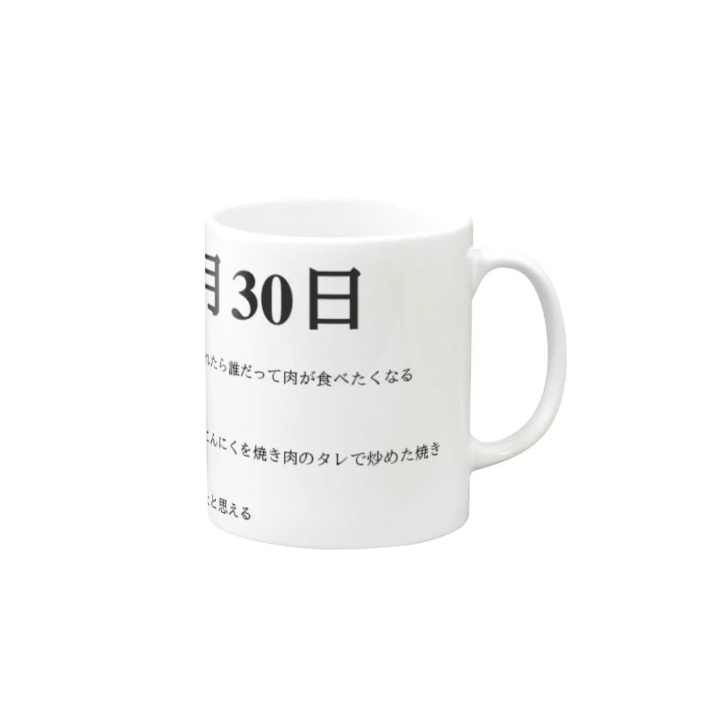 誰かが書いた日記の2016年04月30日07時22分 マグカップの取っ手の右面