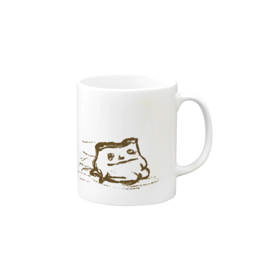 なまらやのくずれかけプリン Mug :right side of the handle