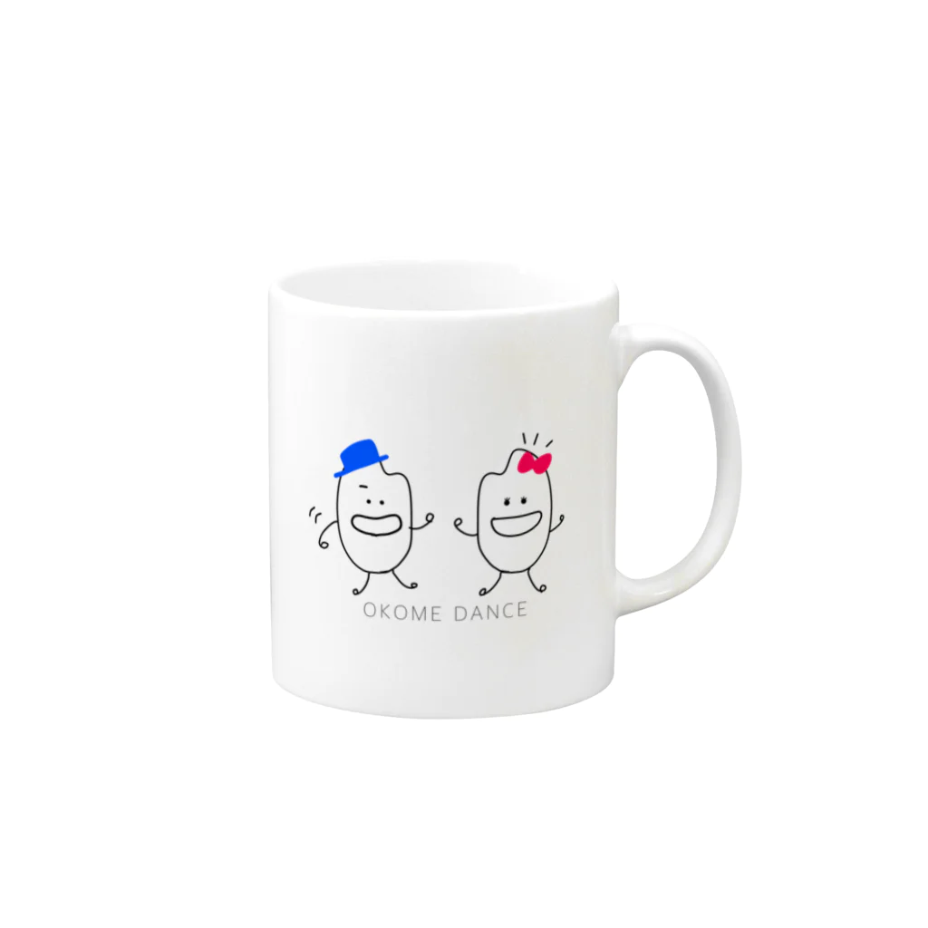 ちゅーりっぷりんのOKOME DANCE Mug :right side of the handle