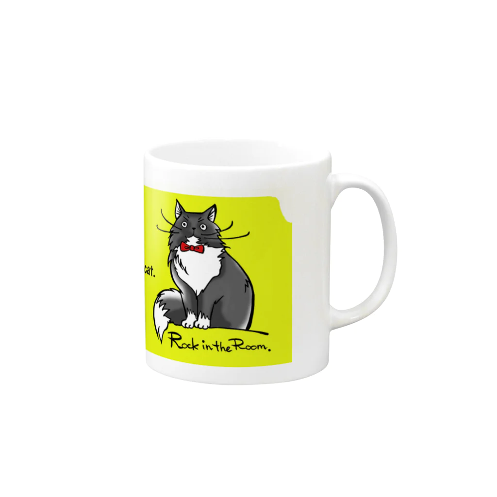 CAT-FREEKのRock Mug :right side of the handle