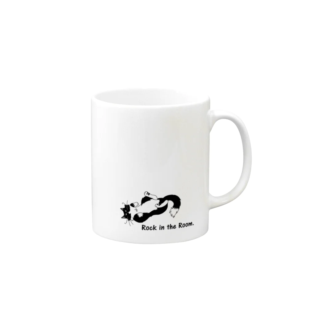 CAT-FREEKのRock in the Room. Mug :right side of the handle