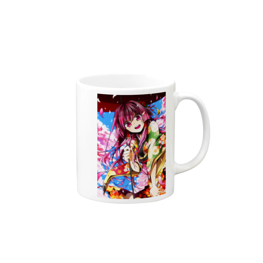 春紫苑のSAKURA Mug :right side of the handle