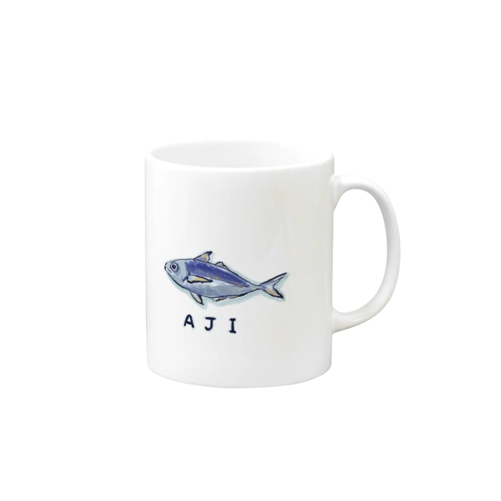 〇作農園のAJI_彩 Mug :right side of the handle