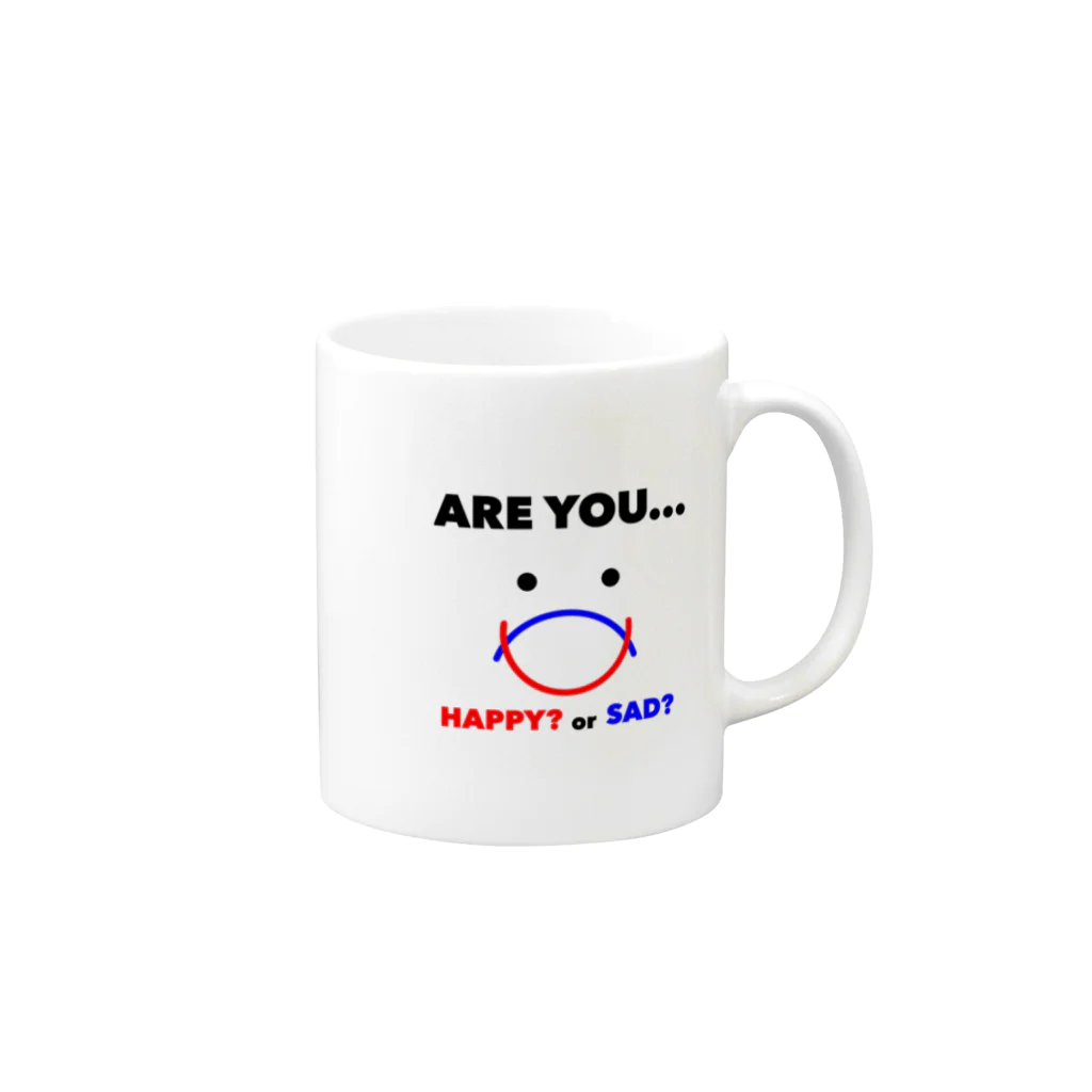 あーのさん shopのAre you... Mug :right side of the handle