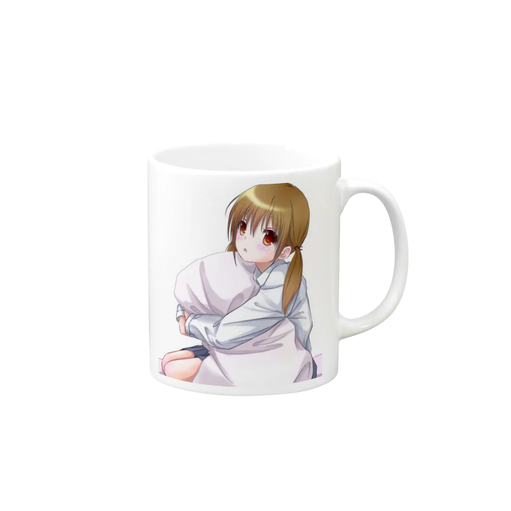 はじめとみかんのグッズのお部屋の眠い・・ Mug :right side of the handle