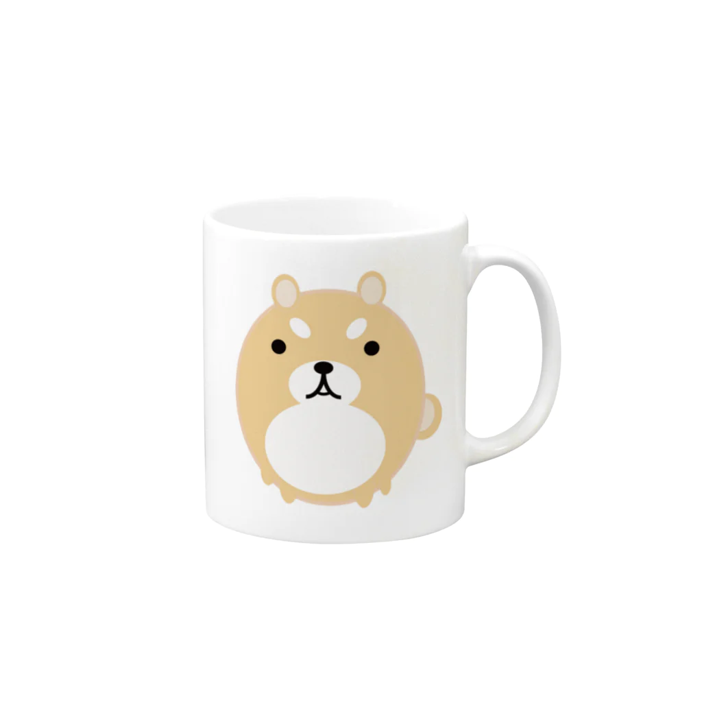 バンコクのプロ忍者の犬（ロゴなし） Mug :right side of the handle