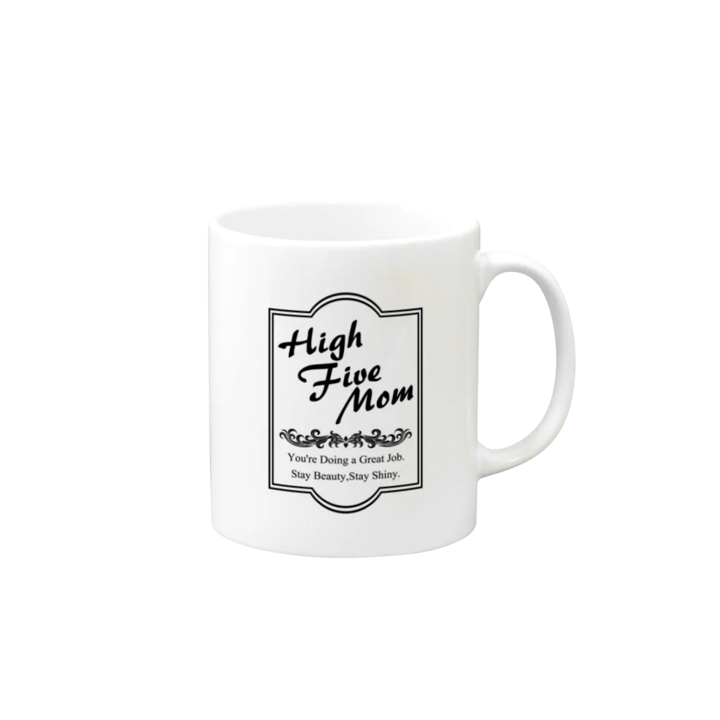 埼玉ママ情報！High Five MomのHFM(B) Mug :right side of the handle