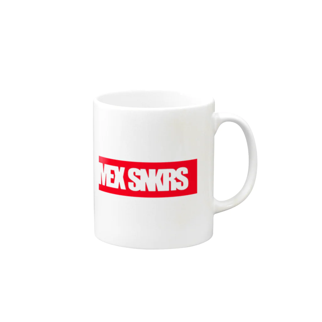 ガレージジャックのBOX LOGO/ボックスロゴ Mug :right side of the handle