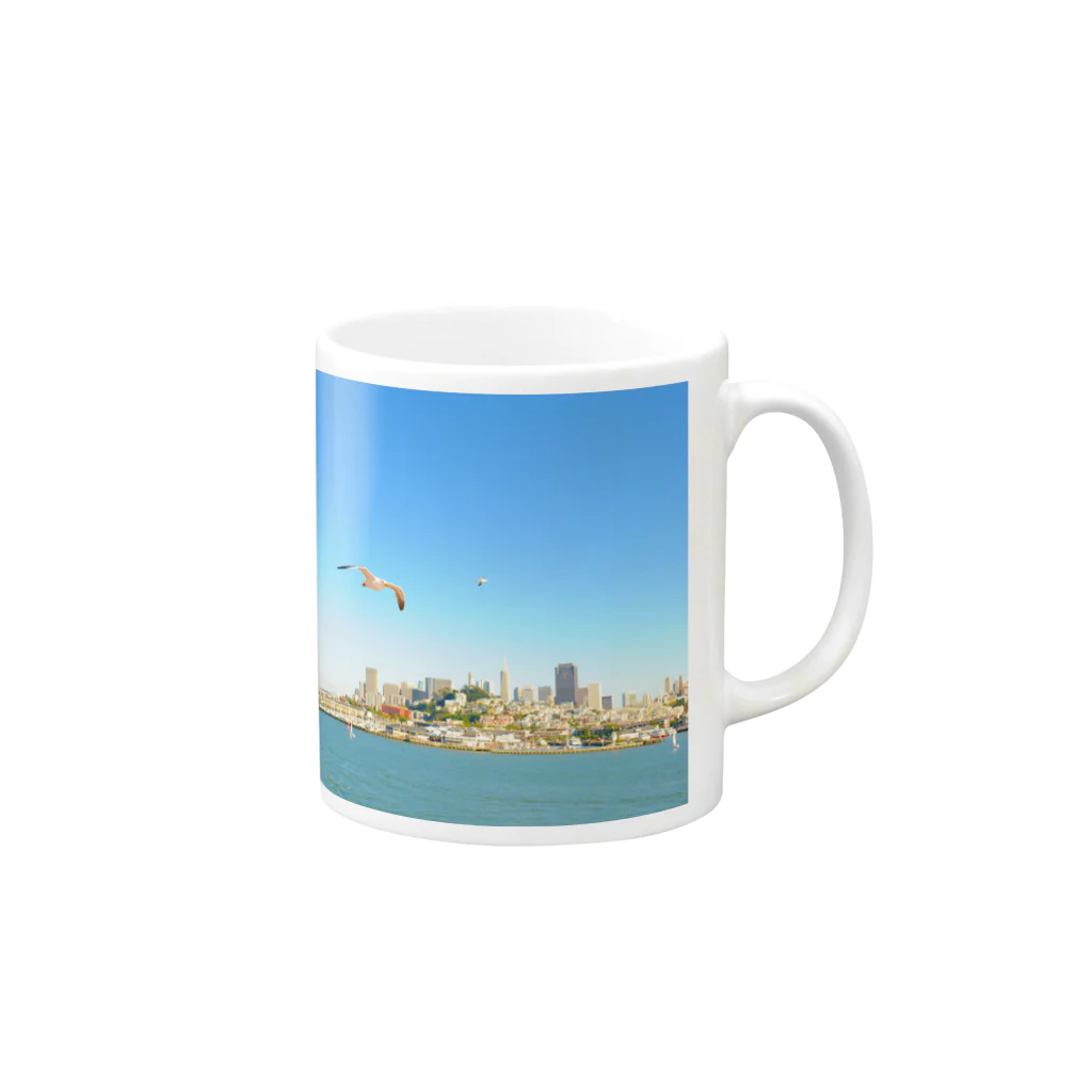 summer photographのSAN FRANCISCO Mug :right side of the handle