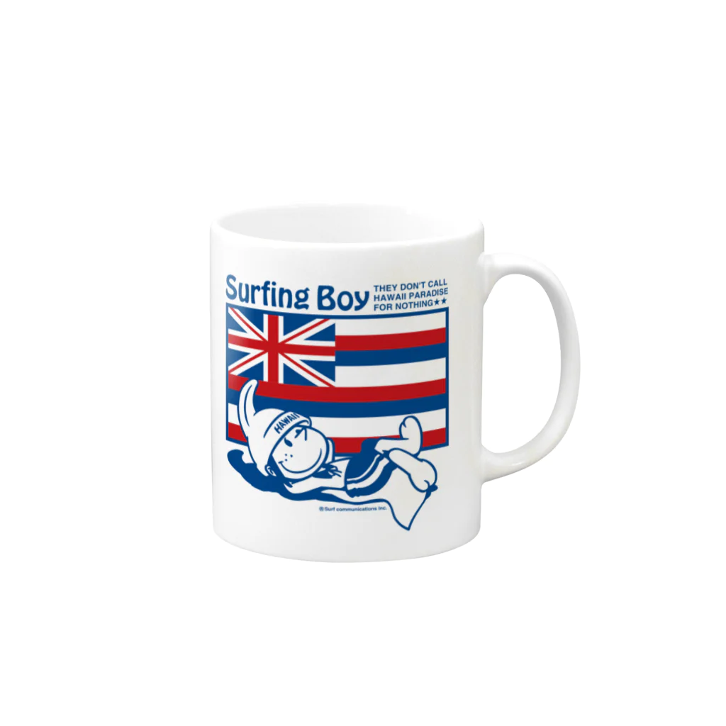 Surfing Boy ShopのSurfing Boy マグカップ Mug :right side of the handle