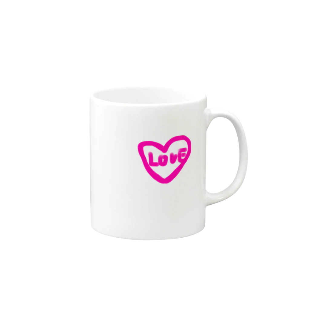 yuukanoaのLOVE Mug :right side of the handle