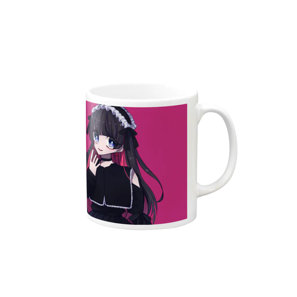 おとめこのグッズのおとめこちゃん Mug :right side of the handle