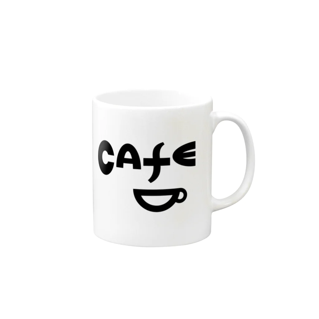 airabuwoのCAFE マグカップの取っ手の右面