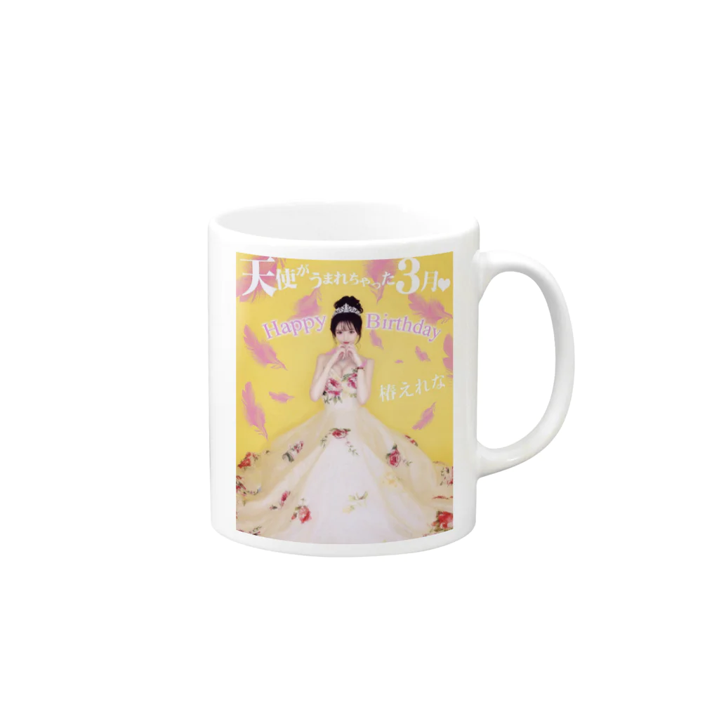 椿えれな⑅·̩͙☽︎‪︎.*のBD limitation cup マグカップの取っ手の右面