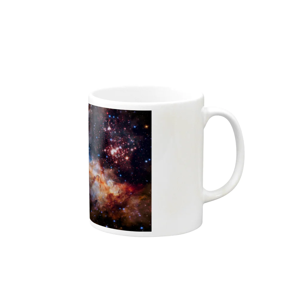 StarDustの宇宙にゃっ太 Mug :right side of the handle