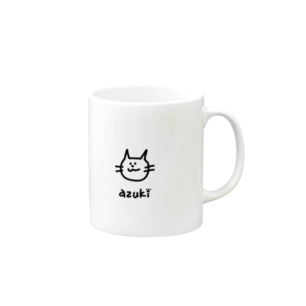 minoriのAZUKIちゃん Mug :right side of the handle