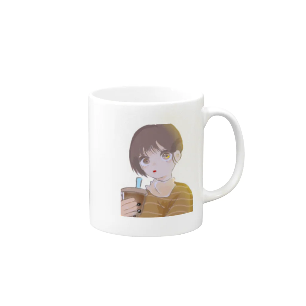 十字架天女様👼🏻🌤の奈々ちゃん Mug :right side of the handle