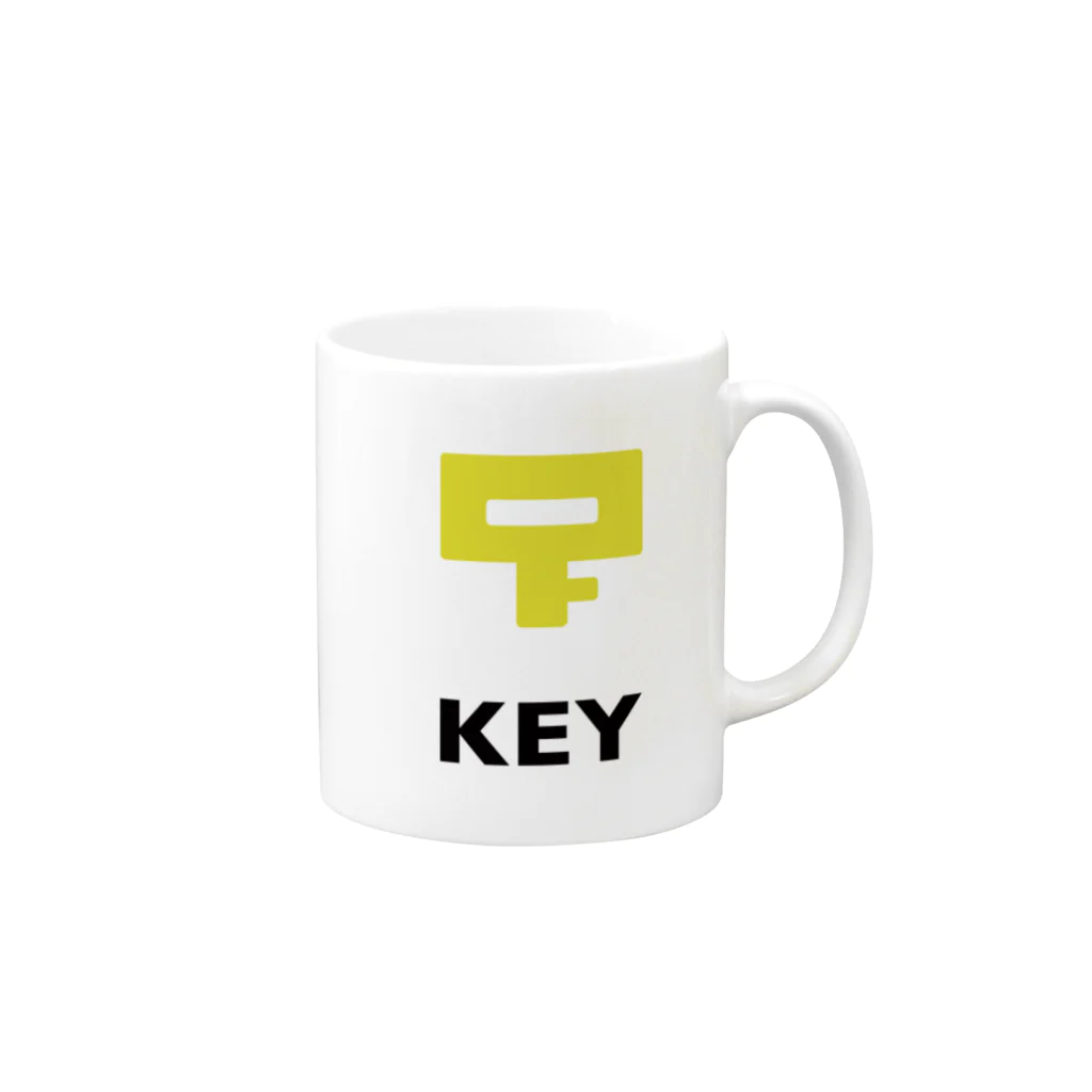 Masakey ArtのKEY Mug :right side of the handle