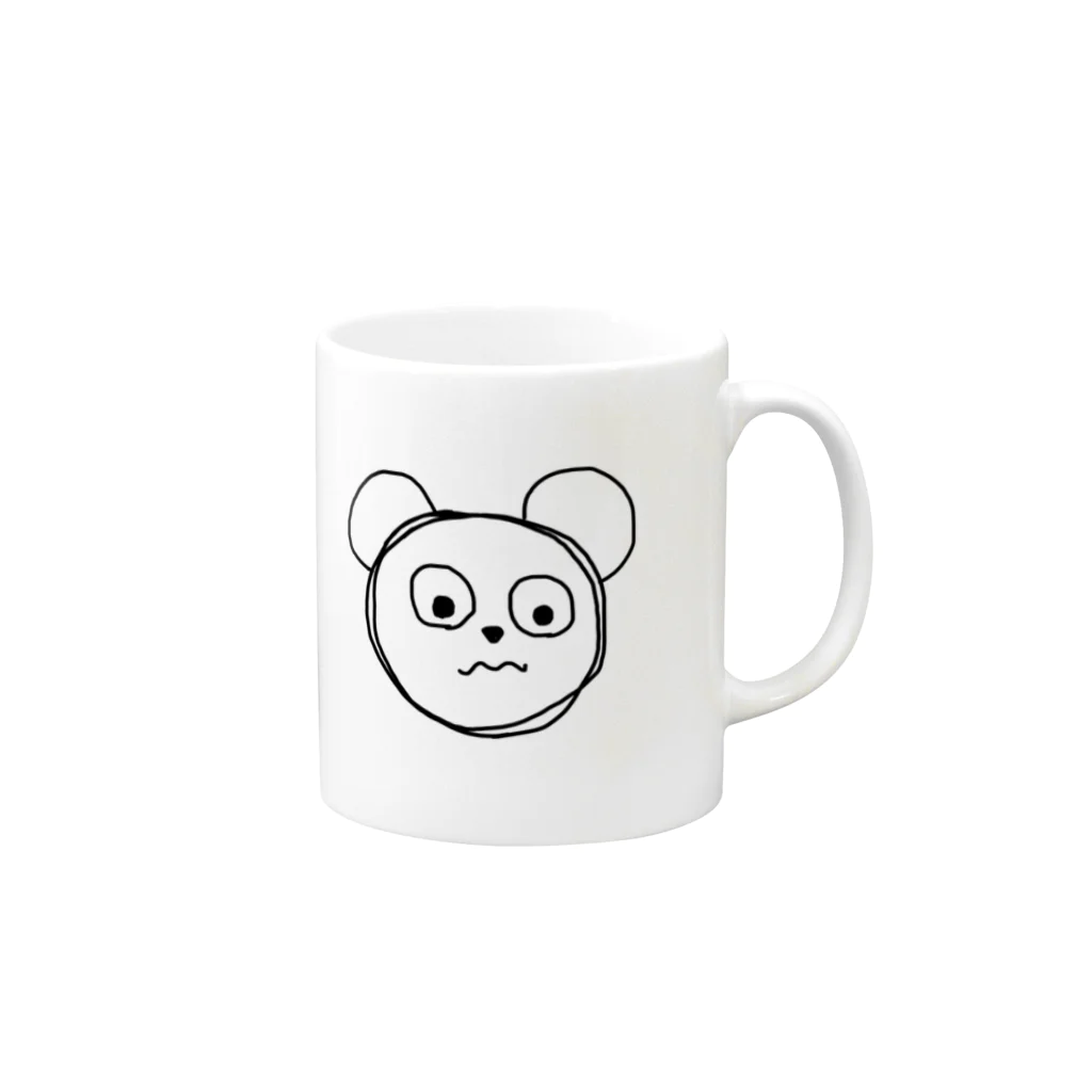 ma_yu_のベアベアくん Mug :right side of the handle