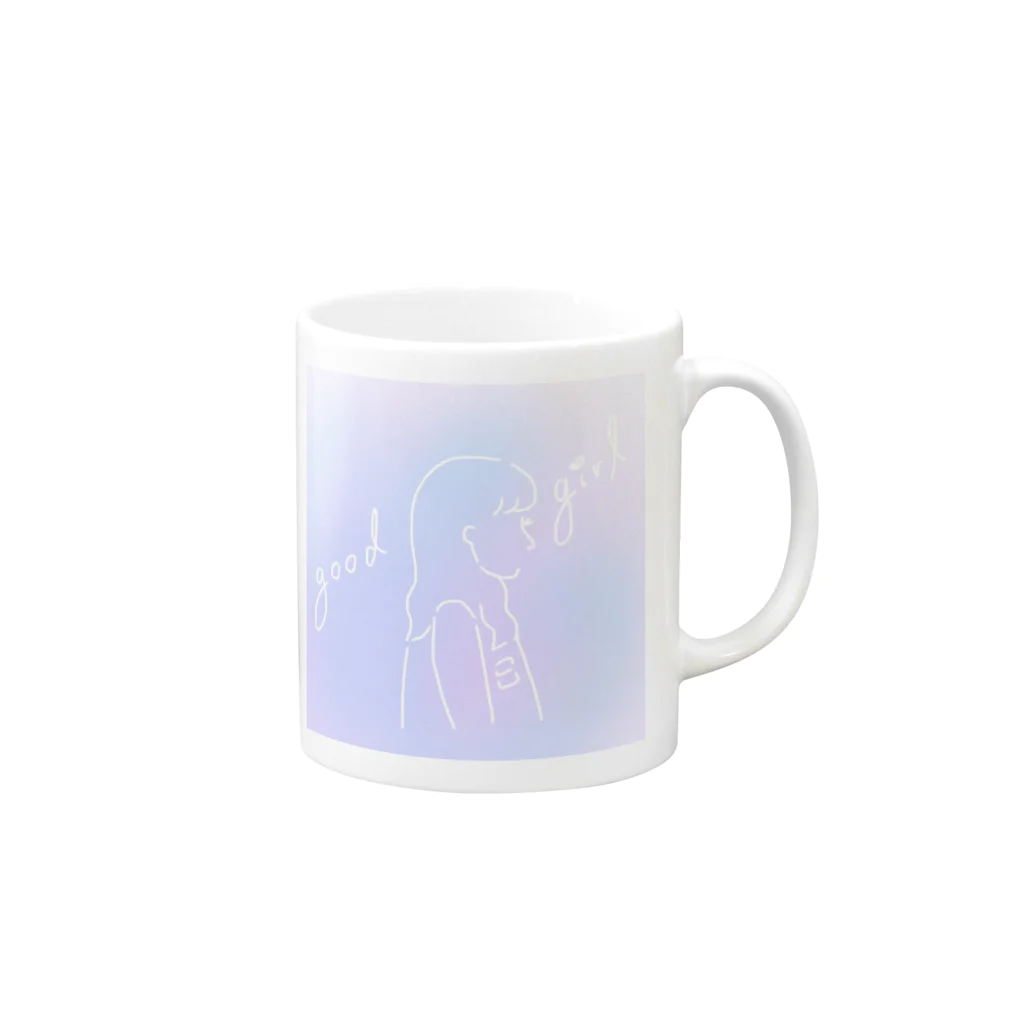 Cloudy_Gleamのgood girl Mug :right side of the handle