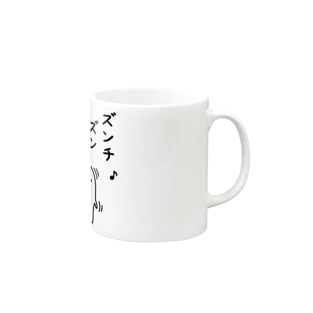 mame&coのうるせぇトリ（ズンチ） Mug :right side of the handle