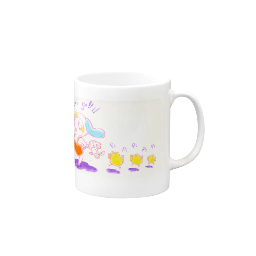 MOEのきぐるみべいびー☆わんころマグカップ Mug :right side of the handle