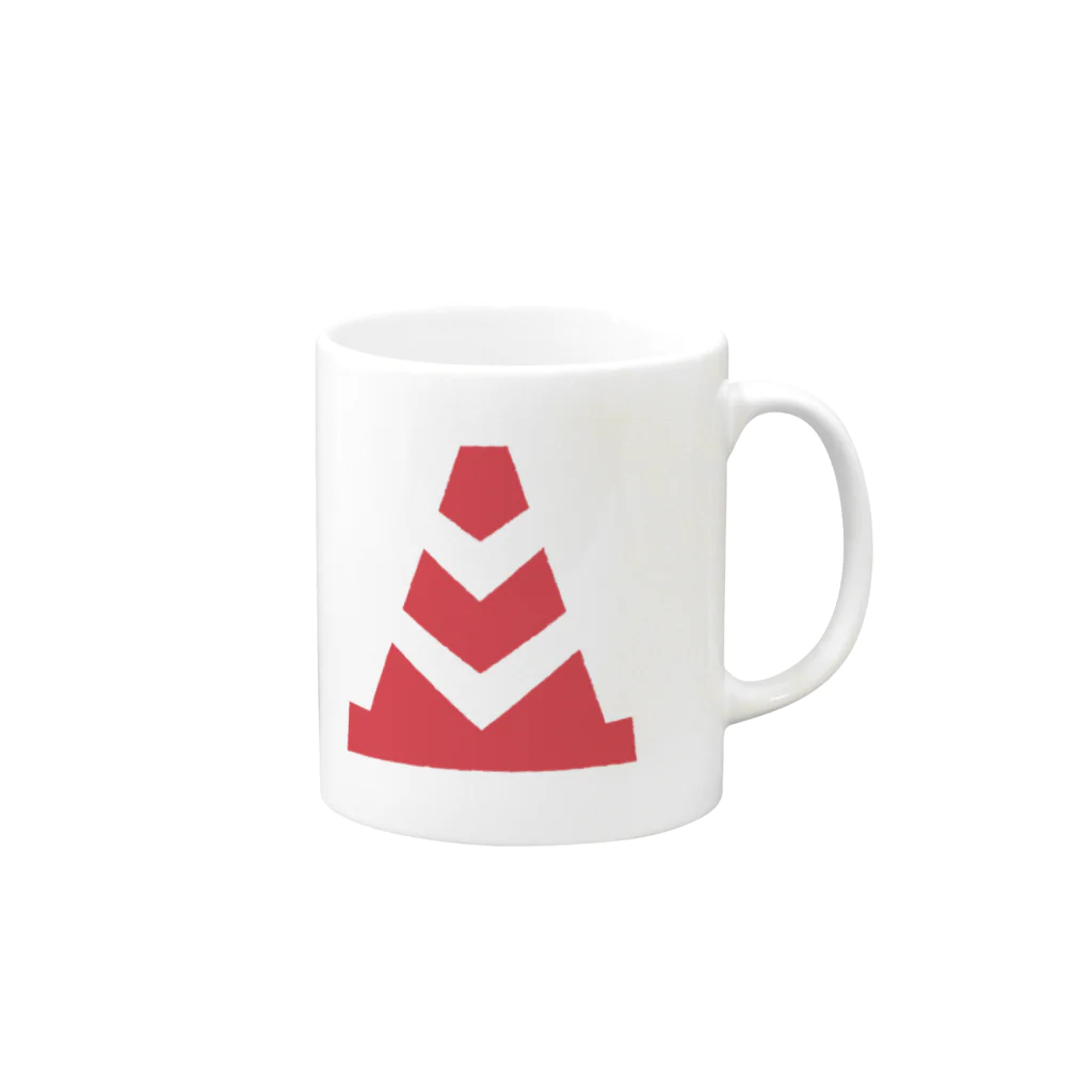 つぼいたけしのPYLON RED Mug :right side of the handle