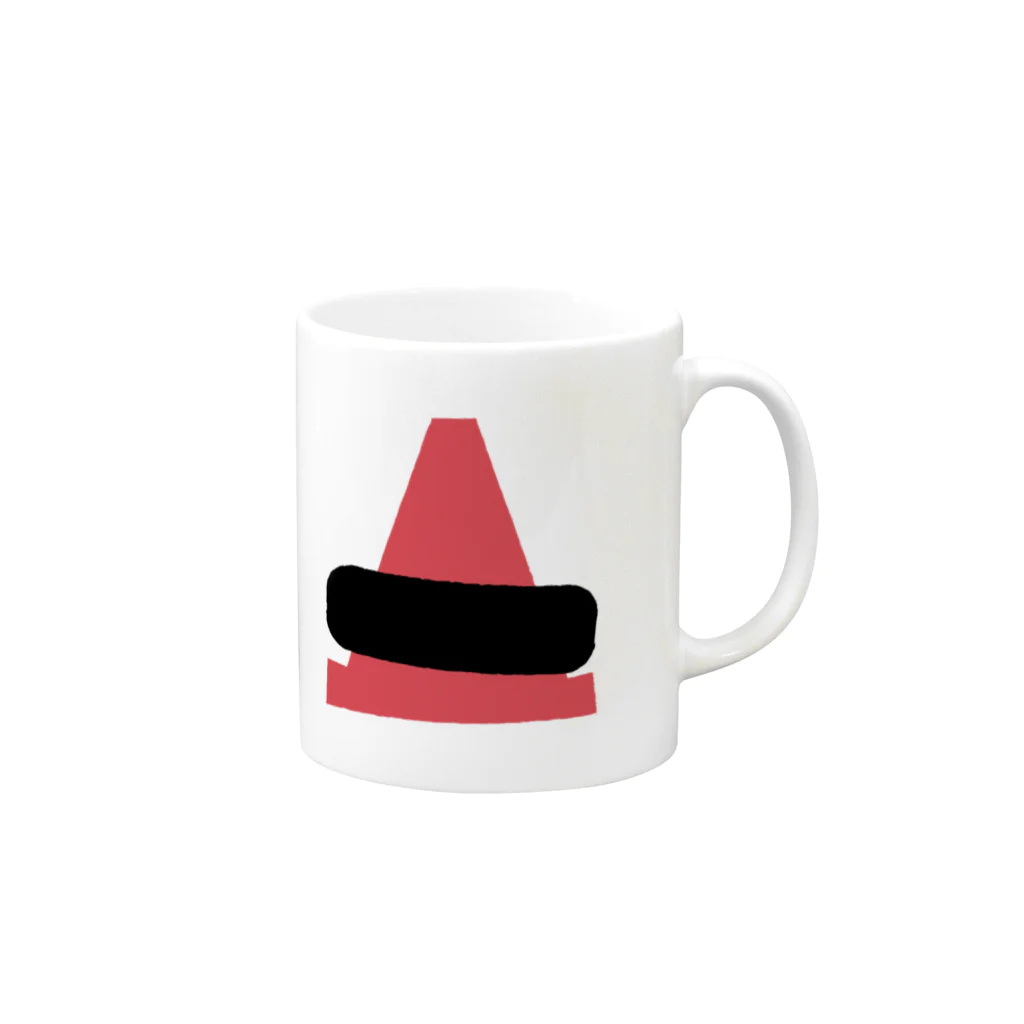 つぼいたけしのPYLON TIRE Mug :right side of the handle