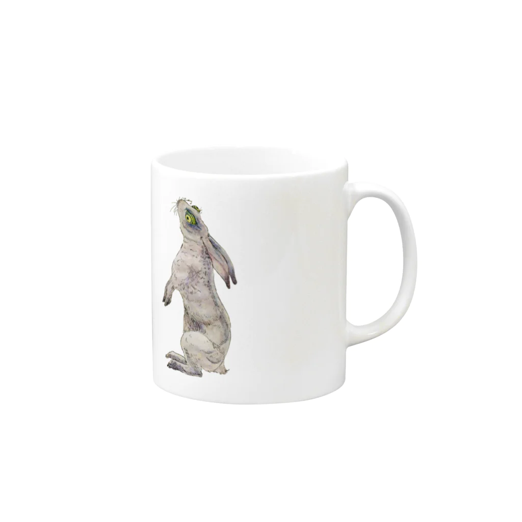 MiyamaのRabbit Mug :right side of the handle