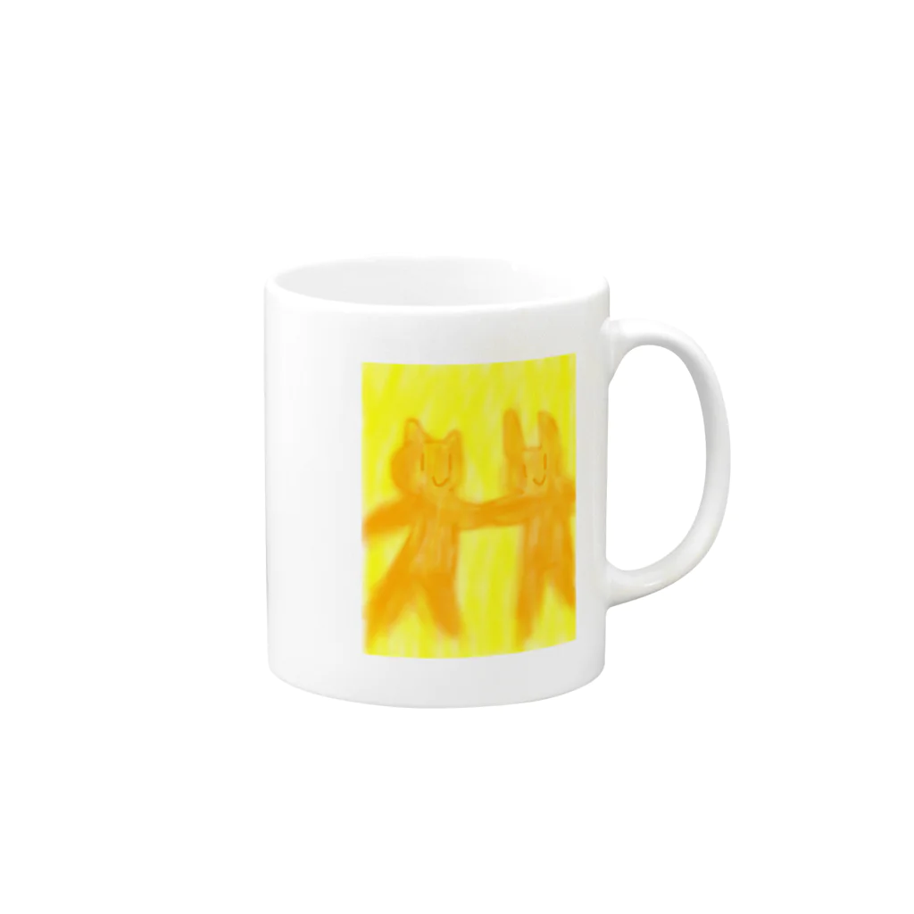 sato_satoxxxのつながる Mug :right side of the handle