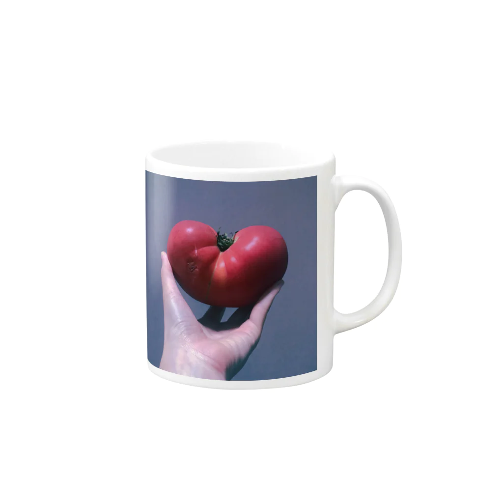 ちさのTOMATO Mug :right side of the handle