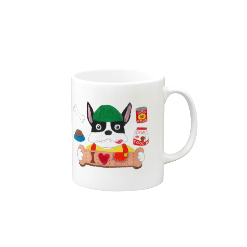 takku2468のI❤️eating Mug :right side of the handle